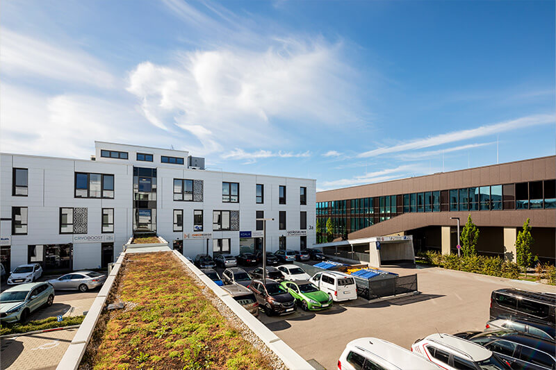 Praxis, Gefaessklinik Tsantilas, Außenansicht des Medical Center